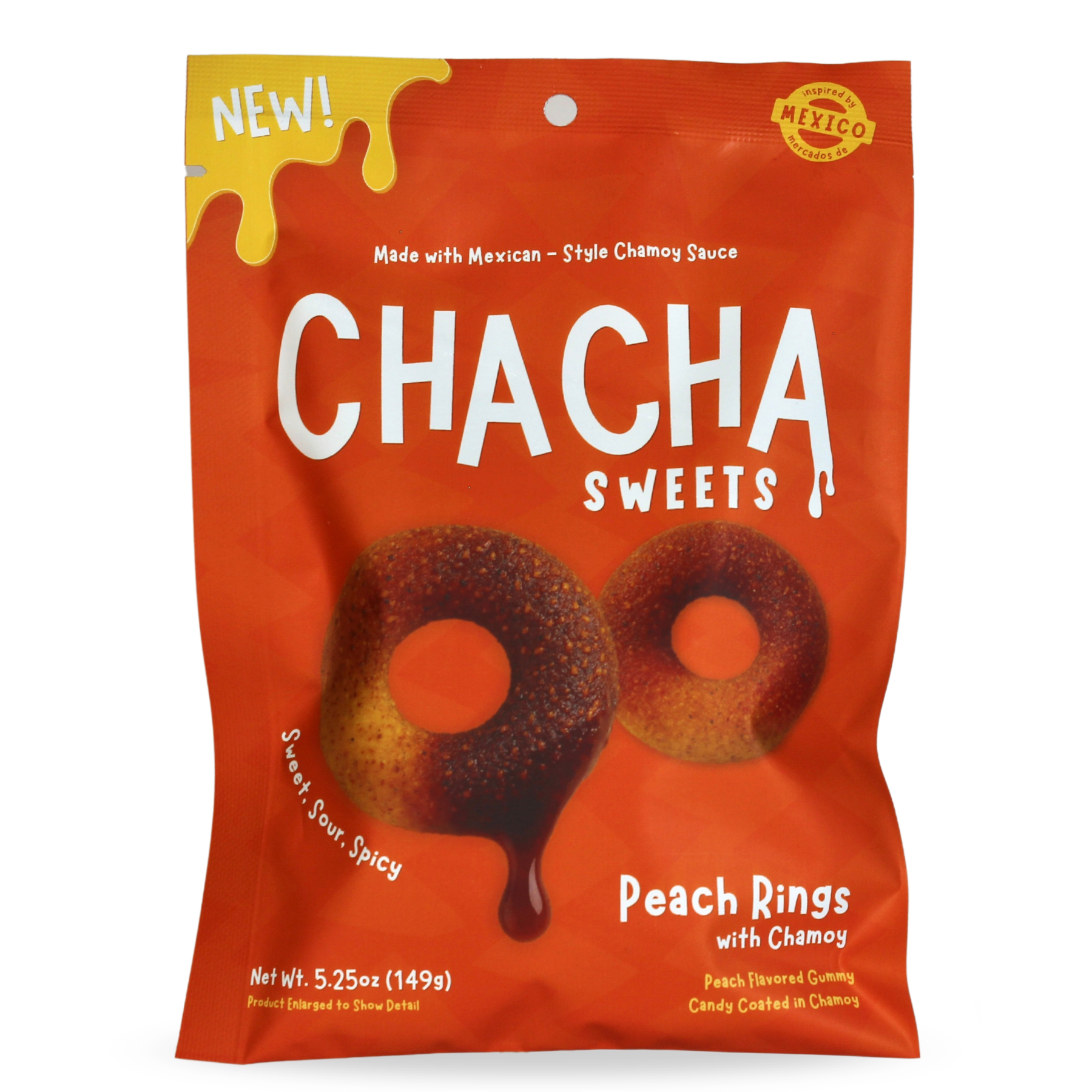 Peach キャスコ フルキャラ オレンジ3ダース Chamoy Peach Rings – Sweet & Spicy Dulces Enchilados | CHA CHA