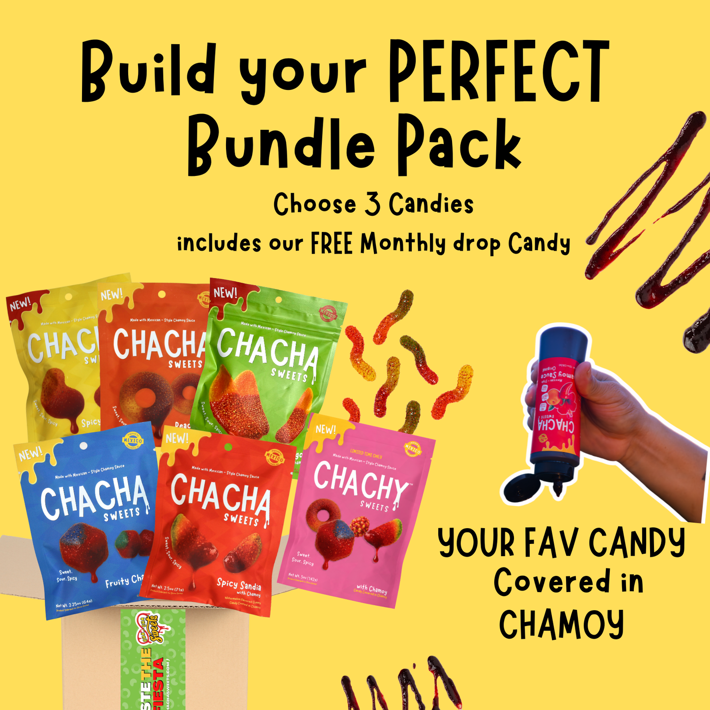 Build a 3 Pack With Free Monthly Drop Candy