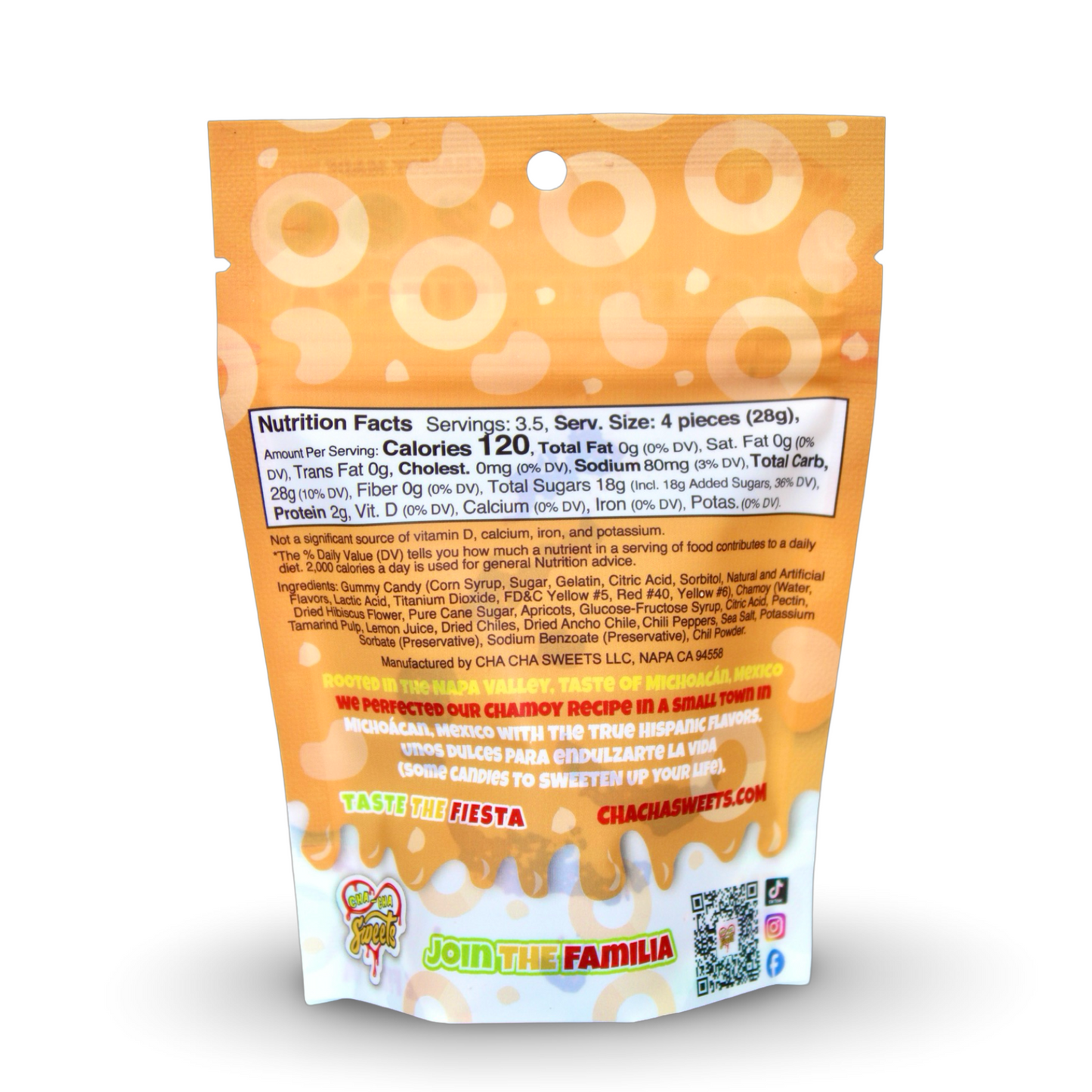 NEW PEACH RINGS 5 Pack - 3.5oz